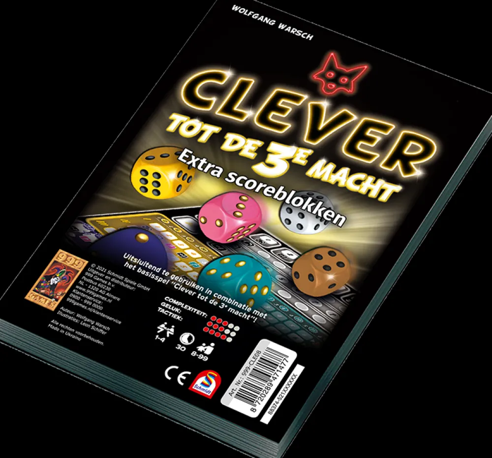 999 Games 999 Bord,- Kaart,- En Dobbelspellen|Spellen Voor 1 Speler^1002 Games Scoreblokken Clever tot de 3e macht