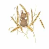 Anillustration Wenskaarten^Ansichtkaart Muis op tarwe