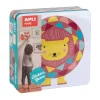 APLI Creatief^Kids Stickerspel in Blik Geometrische Dieren