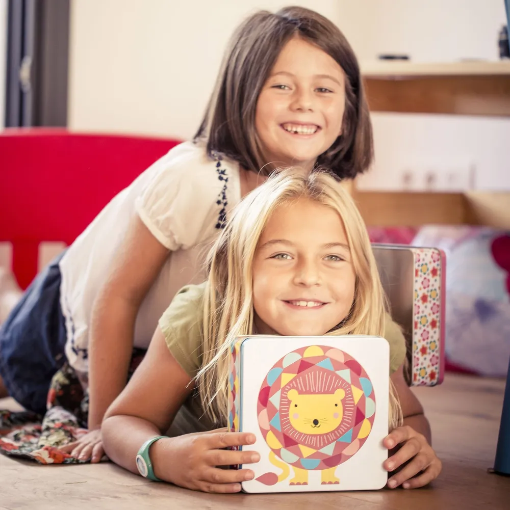 APLI Creatief^Kids Stickerspel in Blik Geometrische Dieren