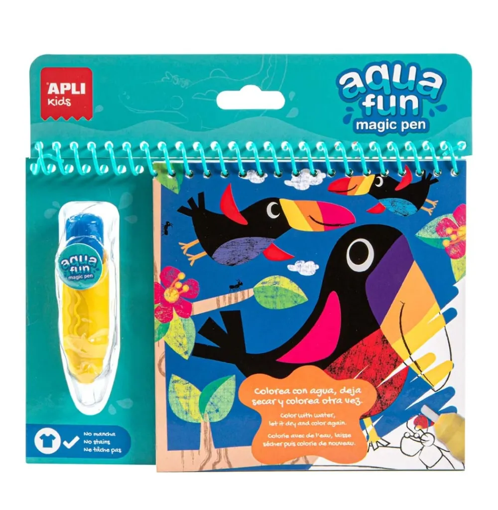 APLI Creatief^Kleurblok met Waterstift Herbruikbaar