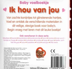 Veltman Uitgevers Voelboeken|Bekijk Alles^Baby voelboekje Ik hou van jou