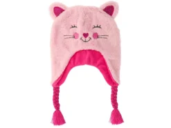 BB Klostermann Kinderkleding^Muts Kat met Vlechten Roze