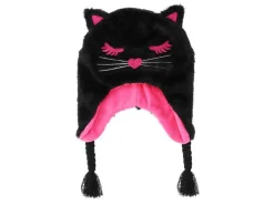 BB Klostermann Kinderkleding^Muts Kat met Vlechten Zwart