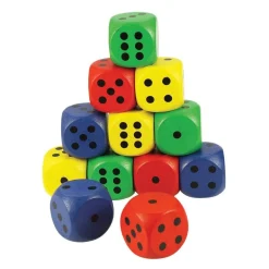 Bigjigs Kleine Cadeaus|Schoen-/ Sinterklaascadeautjes^Grote Dobbelsteen Gekleurd