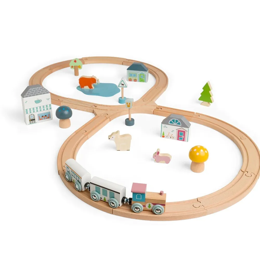 Bigjigs Treinen^Treinset Houten Dieren