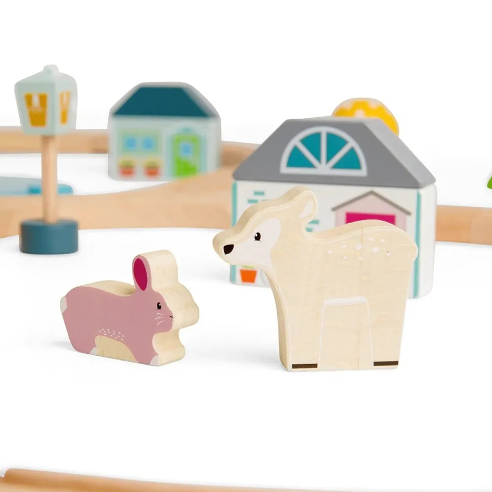 Bigjigs Treinen^Treinset Houten Dieren