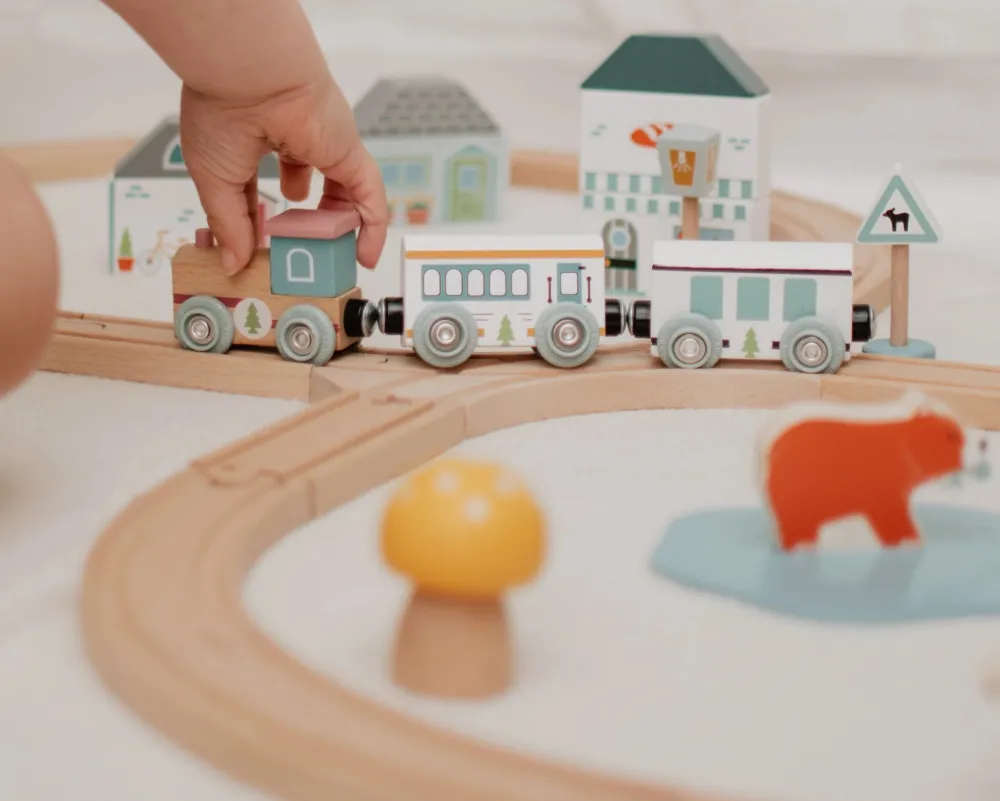 Bigjigs Treinen^Treinset Houten Dieren