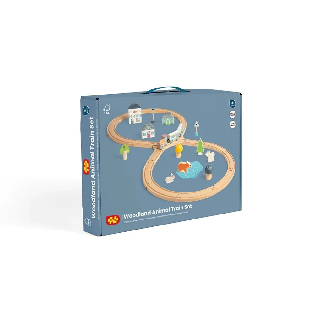 Bigjigs Treinen^Treinset Houten Dieren