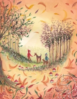 Bijdehansje Wenskaarten^Postkaart Autumn