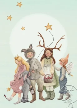 Bijdehansje Wenskaarten^Postkaart Birthday Dress Up