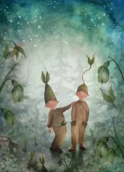 Bijdehansje Wenskaarten^Postkaart Budding Buddies