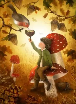 Bijdehansje Wenskaarten^Postkaart Call me Robin