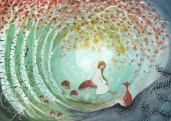 Bijdehansje Wenskaarten^Postkaart Fall Fairy