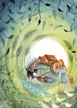 Bijdehansje Wenskaarten^Postkaart Goose