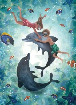 Bijdehansje Wenskaarten^Postkaart Holiday Splash