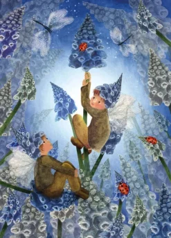 Bijdehansje Wenskaarten^Postkaart Ladybug Blues