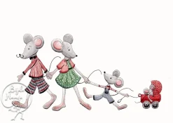 Bijdehansje Wenskaarten^Postkaart Mice