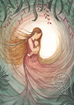 Bijdehansje Wenskaarten^Postkaart Motherhood