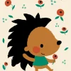 Bora Wenskaarten^Postkaart Poppy Hedgehog