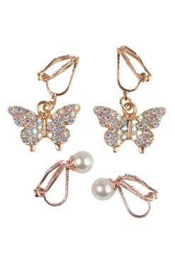 Great Pretenders Sieraden^Boutique Butterfly Clip On Earrings, 2 Sets