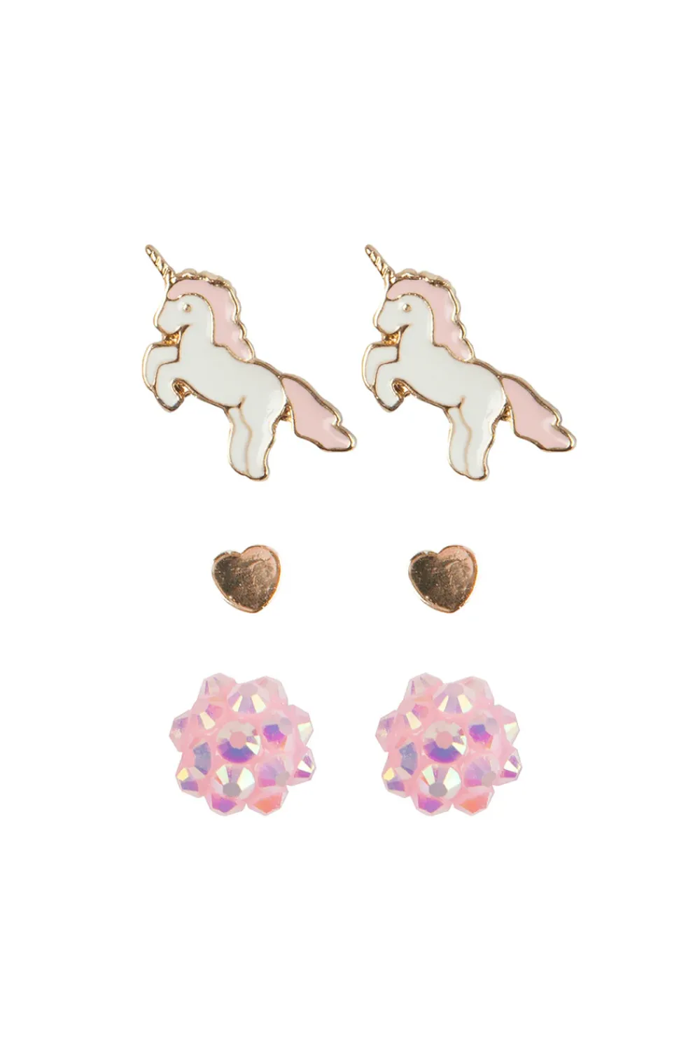 Great Pretenders Sieraden^Boutique Unicorn Studded Earrings, 3 Sets