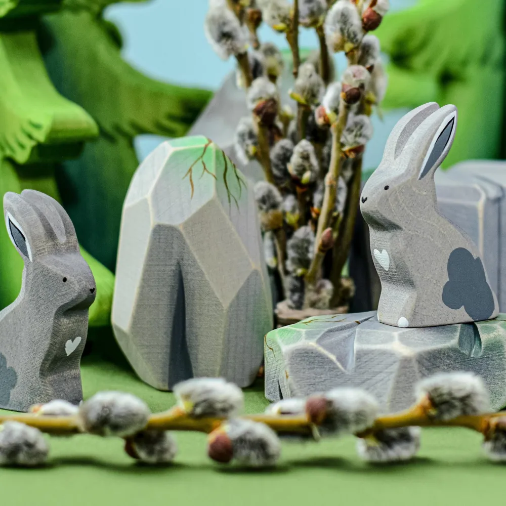 bumbu toys Figuren En Toebehoren^Konijn Grijs Zittend