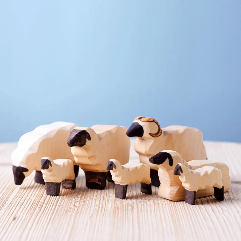 bumbu toys Schapen|Boerderijdieren^Schaapskudde set 7-delig