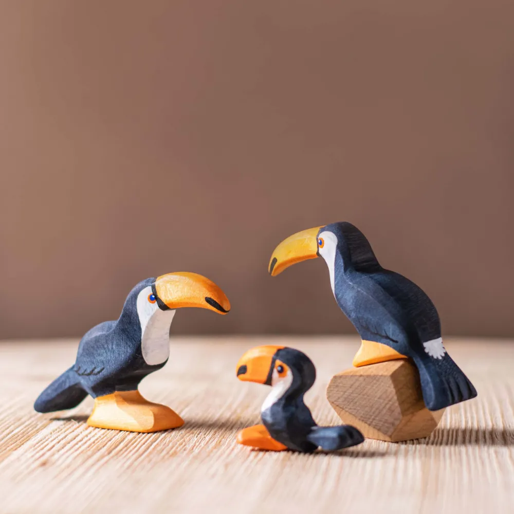 bumbu toys Vogels|Wilde Dieren^Toekan Familie set 3-delig