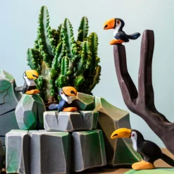 bumbu toys Vogels|Wilde Dieren^Toekan Familie set 3-delig