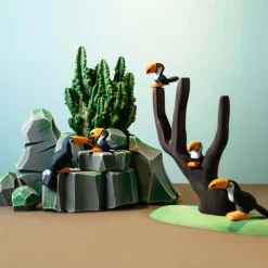 bumbu toys Vogels|Wilde Dieren^Toekan Familie set 3-delig