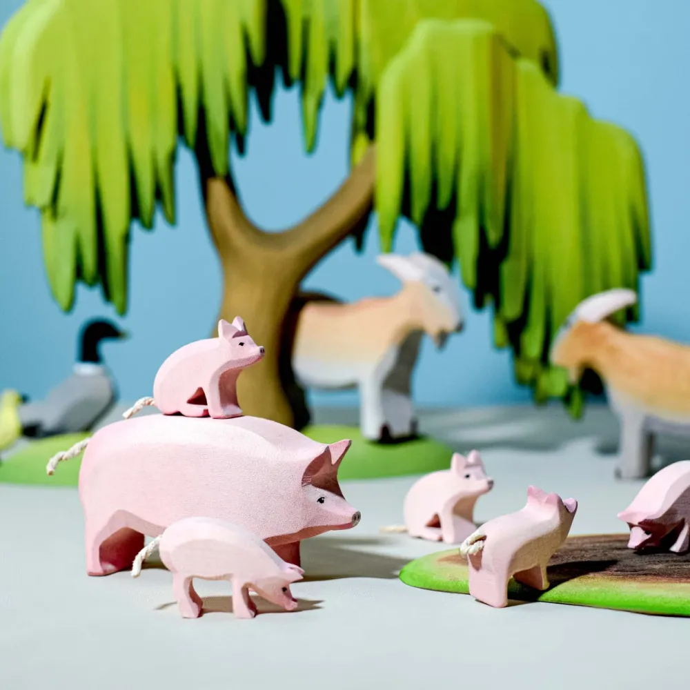 bumbu toys Varkens|Boerderijdieren^Varkens Familie set 4-delig