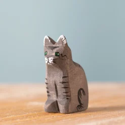 bumbu toys Katachtigen|Boerderijdieren^BumbuToys Kat Zwart Zittend