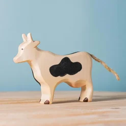 bumbu toys Runderen|Boerderijdieren^BumbuToys Zwartbont Koe Staand
