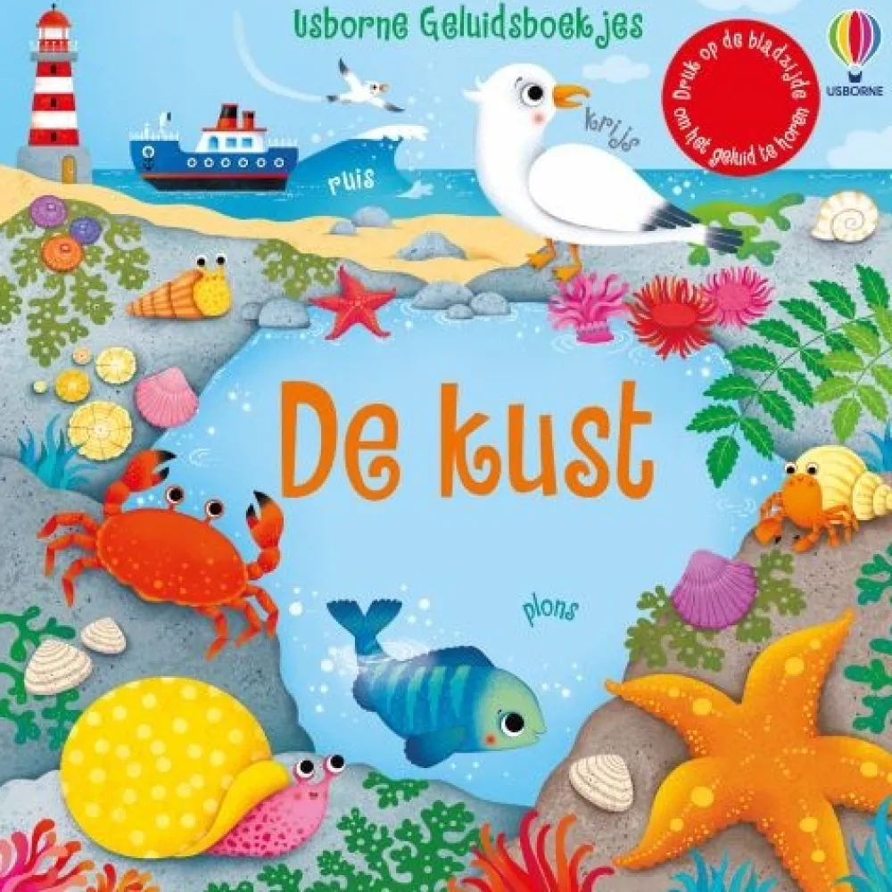 Uitgeverij Usborne Geluidenboeken|Bekijk Alles^De Kust Geluidenboek
