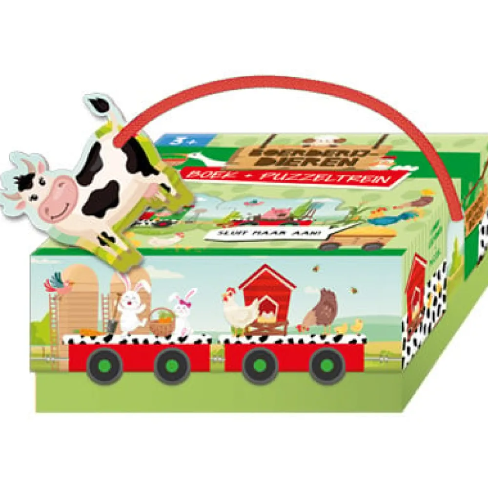 De Lantaarn Peuterboeken|Bekijk Alles^Puzzeltrein Boerderijdieren
