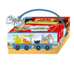 De Lantaarn Peuterboeken|Bekijk Alles^Puzzeltrein Wilde Dieren