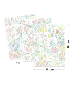 Djeco Creatief^Kleurplaten Japen in Portfolio Map 3-delig