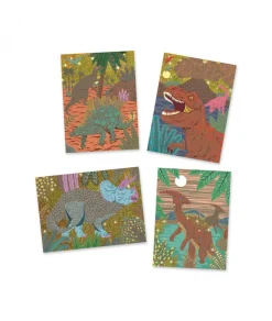 Djeco Creatief^Kraskaarten Dinosauriërs