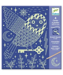 Djeco Creatief^Kraskaarten Glow in the Dark At Night
