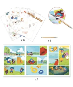 Djeco Creatief^Krasplaatjes Flying Sofye