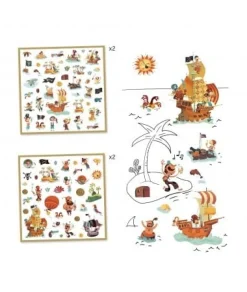 Djeco Creatief^Stickerset Pirates