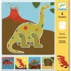 Djeco Creatief^Tekensjablonen Dinosaurs