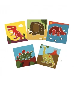 Djeco Creatief^Tekensjablonen Dinosaurs