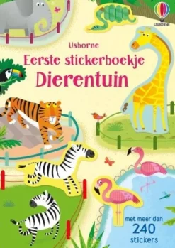 Uitgeverij Usborne Hobbyboeken^Eerste stickerboekje Dierentuin