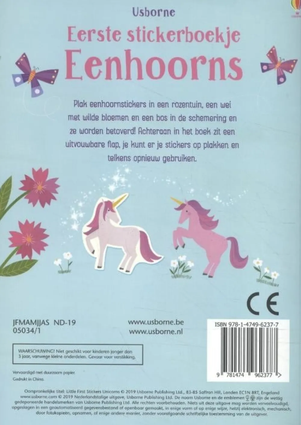 Uitgeverij Usborne Hobbyboeken^Eerste stickerboekje Eenhoorns