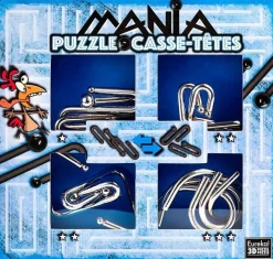 Eureka Breinbrekers^Breinbreker Puzzel Mania Set 4-delig Blauw