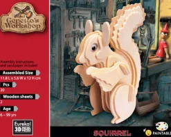 Eureka Creatief^3D Hout Model Gepetto´s Squirrel