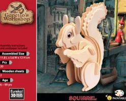 Eureka Creatief^3D Hout Model Gepetto´s Squirrel
