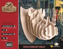 Eureka Creatief^3D Hout Model Gepetto´s Rinoceros Head